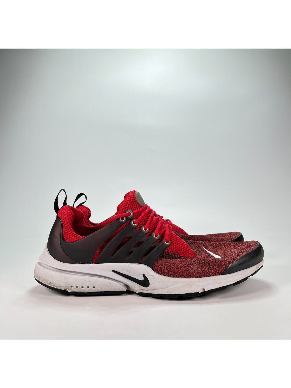 Nike Air Presto Essential Red Black Lace Up Running Shoes 848187-603 Men's Sz 11